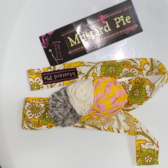 Mustard Pie  Headband Alice Wrap Pink Lemonade NWT - Picture 2 of 6
